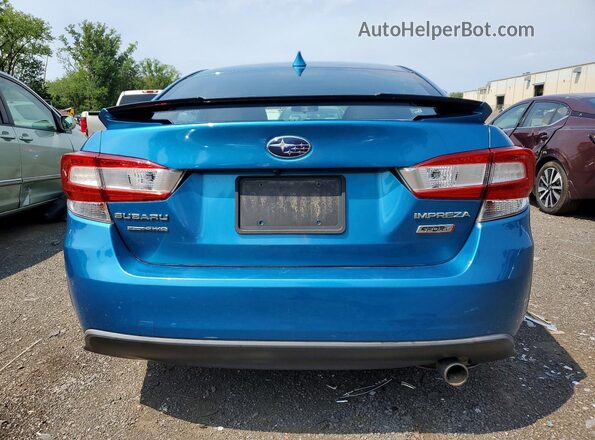 4S3GKAM62H3627659 2017 SUBARU IMPREZA Blue Հետևի տեսք