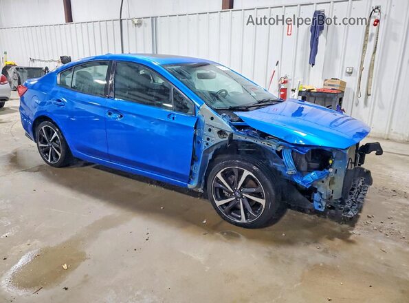 4S3GKAM62L3605525 2020 SUBARU IMPREZA Blue Передня права чверть