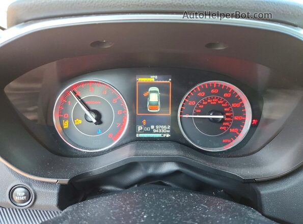 4S3GKAM64L3600374 2020 SUBARU IMPREZA White Вид щитка приладів