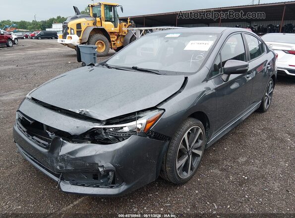 4S3GKAM66L3606659 2020 SUBARU IMPREZA Gray Առջևի ձախ երեք քառորդ տեսարան