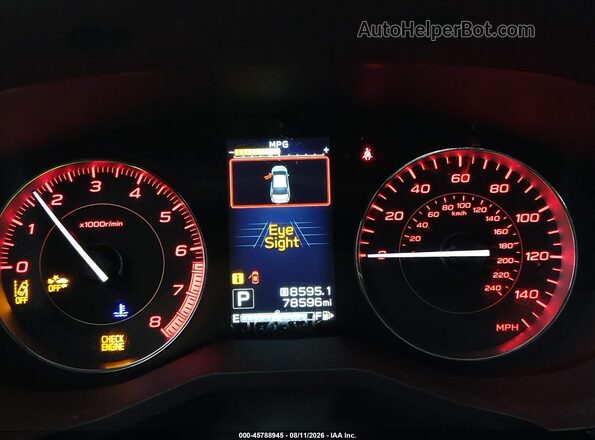 4S3GKAM66L3606659 2020 SUBARU IMPREZA Gray Հետևի նստատեղերի տեսք