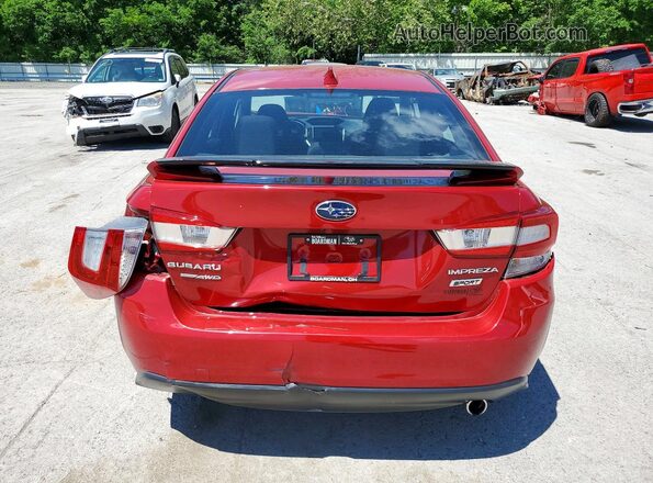 4S3GKAM66P3604898 2023 SUBARU IMPREZA Red Vista trasera