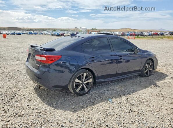 4S3GKAM68K3619413 2019 SUBARU IMPREZA Blue Rear right