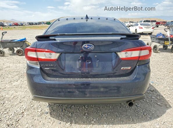 4S3GKAM68K3619413 2019 SUBARU IMPREZA Blue Rear view