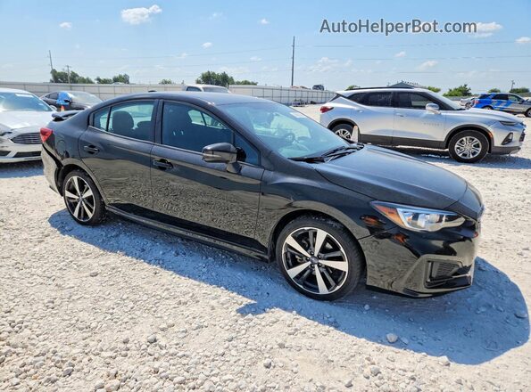 4S3GKAM68K3621727 2019 SUBARU IMPREZA Черный Передняя правая четверть