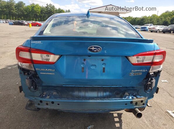 4S3GKAU68K3608847 2019 SUBARU IMPREZA Blue უკანა ხედი