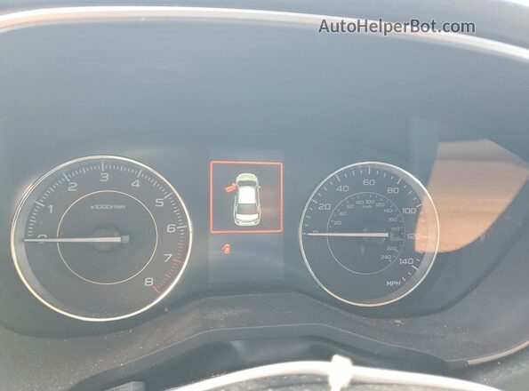4S3GKAU69L3611659 2020 SUBARU IMPREZA White ხელსაწყოთა პანელის ხედი