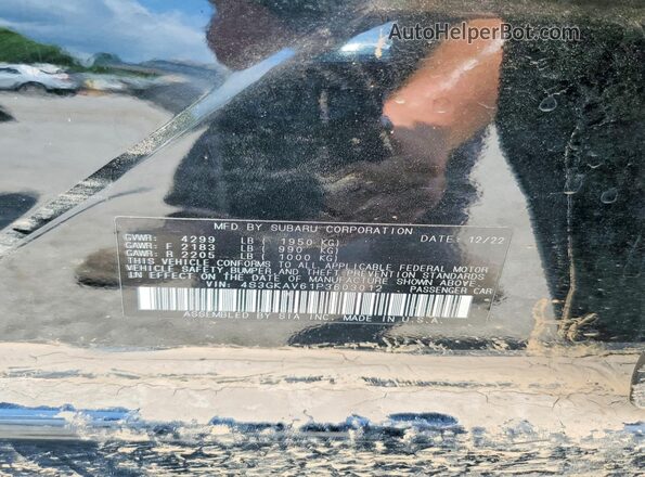 4S3GKAV61P3603012 2023 SUBARU IMPREZA Black Engine compartment view