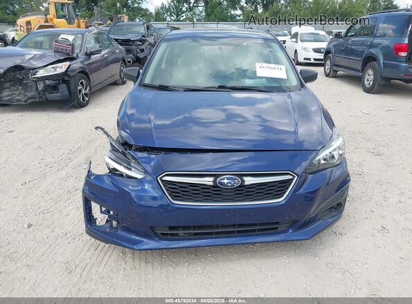 4S3GTAA60H3754072 2017 SUBARU IMPREZA Blue Widok zestawu wskaźników