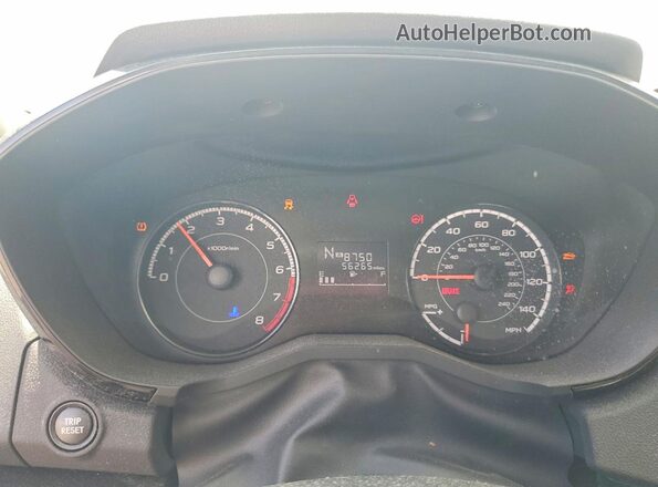 4S3GTAA60K3753060 2019 SUBARU IMPREZA White Вид щитка приладів