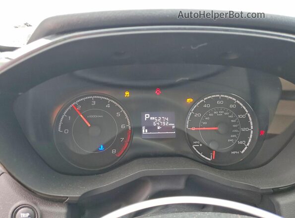4S3GTAA64H3746475 2017 SUBARU IMPREZA Black Widok zestawu wskaźników