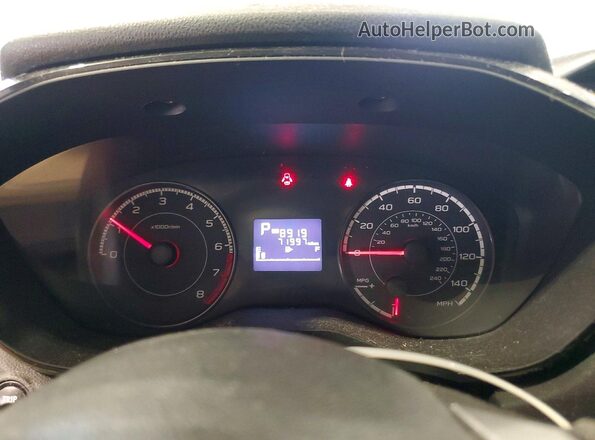 4S3GTAA64K3763252 2019 SUBARU IMPREZA White Vista del cuadro de instrumentos