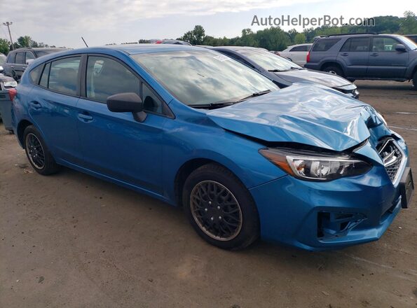 4S3GTAA65J3727181 2018 SUBARU IMPREZA Синий Передняя правая четверть