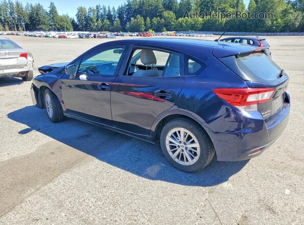 4S3GTAA65K3702055 2019 SUBARU IMPREZA Blue Հետևի ձախ