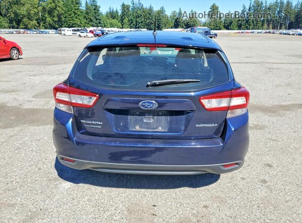 4S3GTAA65K3702055 2019 SUBARU IMPREZA Blue Հետևի տեսք