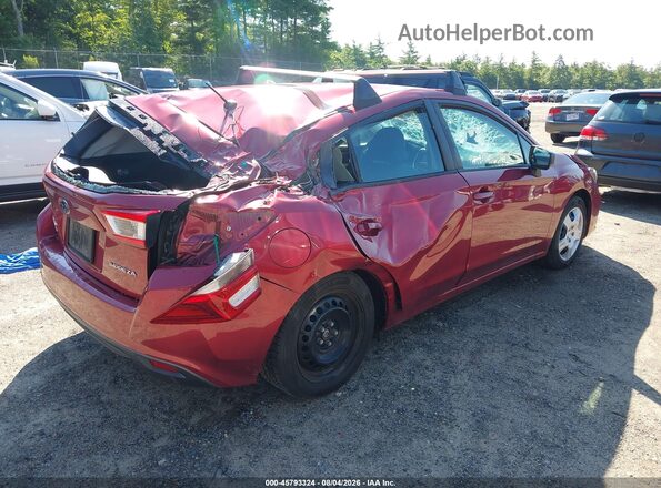 4S3GTAA66J3710700 2018 SUBARU IMPREZA Темно-бордовый Задняя правая четверть