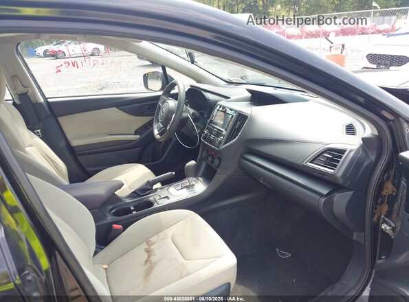 4S3GTAA67K3723540 2019 SUBARU IMPREZA Черный Вид салона спереди