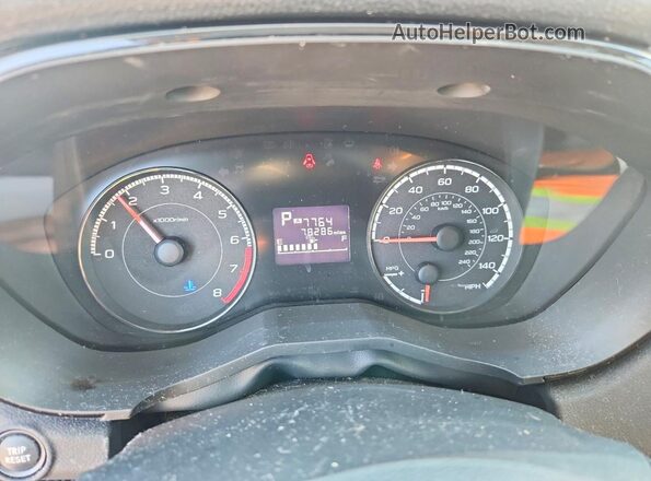 4S3GTAA68J3717535 2018 SUBARU IMPREZA Silver ხელსაწყოთა პანელის ხედი