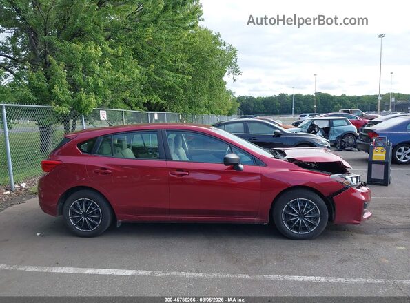 4S3GTAA68K3701837 2019 SUBARU IMPREZA Red უკანა სალონის ხედი