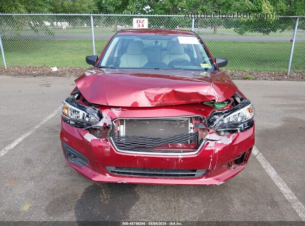 4S3GTAA68K3701837 2019 SUBARU IMPREZA Red ხელსაწყოთა პანელის ხედი