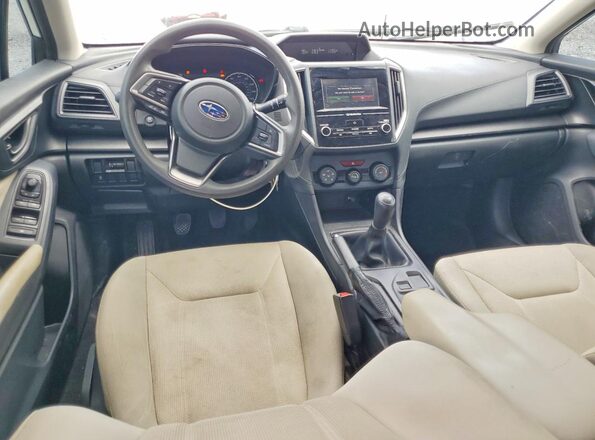 4S3GTAA6XJ1730475 2018 SUBARU IMPREZA White Вид панелі приладів
