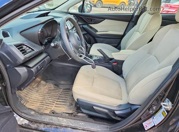 4S3GTAA6XK1745804 2019 SUBARU IMPREZA Black Вид салону спереду