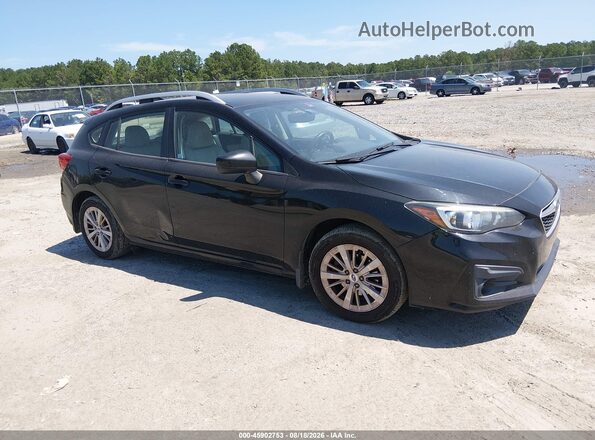 4S3GTAB60H3706103 2017 SUBARU IMPREZA Black Rear interior view