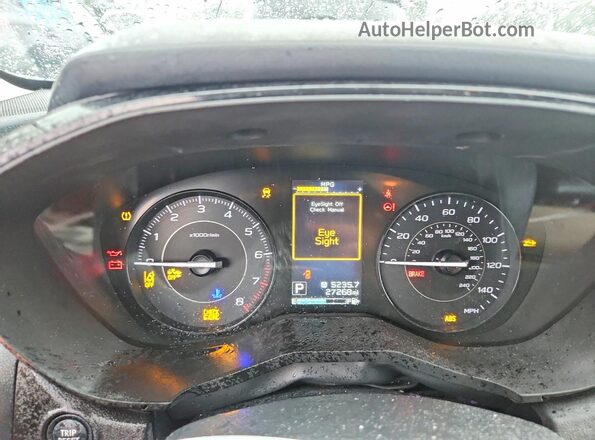 4S3GTAB60N3702435 2022 SUBARU IMPREZA Black Widok zestawu wskaźników
