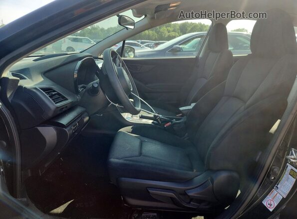 4S3GTAB62L3701980 2020 SUBARU IMPREZA Black Widok wnętrza z przodu