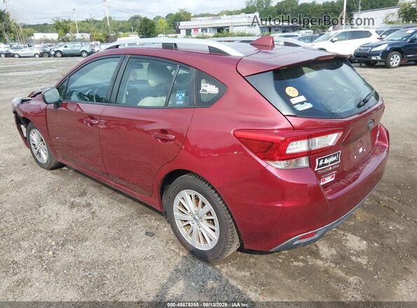 4S3GTAB63H3714356 2017 SUBARU IMPREZA Red Задня ліва чверть
