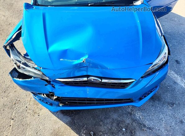 4S3GTAB63M3717509 2021 SUBARU IMPREZA Blue Rear interior view