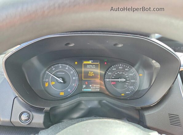 4S3GTAB64L3704198 2020 SUBARU IMPREZA Black Instrument cluster view