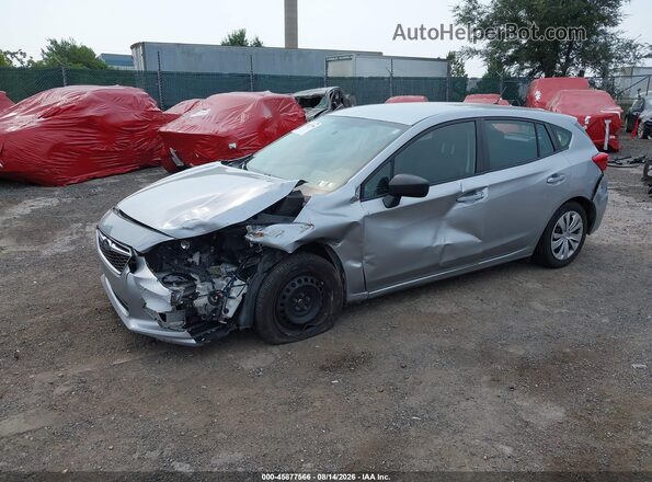 4S3GTAB65K3721719 2019 SUBARU IMPREZA Серебряный Передняя левая четверть
