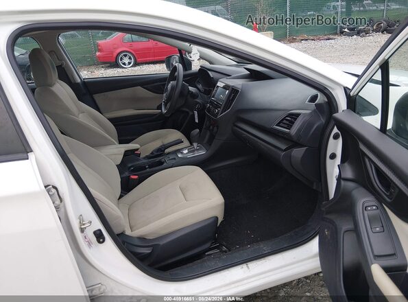 4S3GTAB65K3739976 2019 SUBARU IMPREZA Белый Вид салона спереди