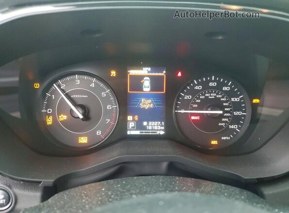 4S3GTAB67L3716930 2020 SUBARU IMPREZA White Instrument cluster view