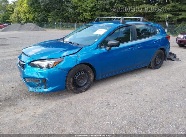 4S3GTAB67M3709378 2021 SUBARU IMPREZA Blue Передня ліва чверть