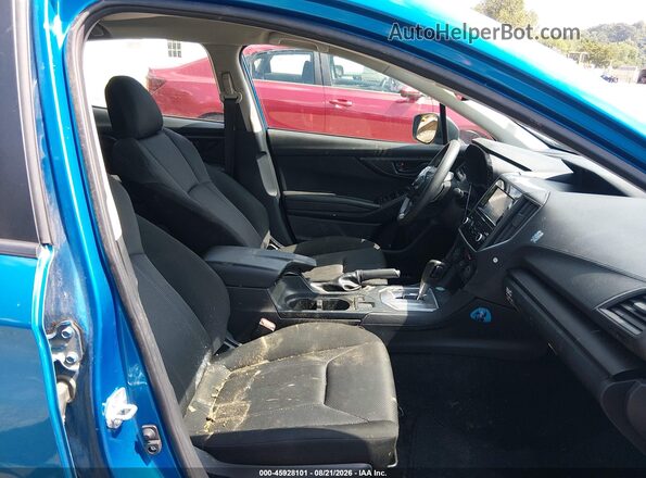 4S3GTAB67M3709378 2021 SUBARU IMPREZA Blue Вид салону спереду