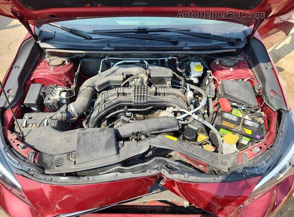 4S3GTAB6XJ3724162 2018 SUBARU IMPREZA Burgundy Vista del compartimento del motor