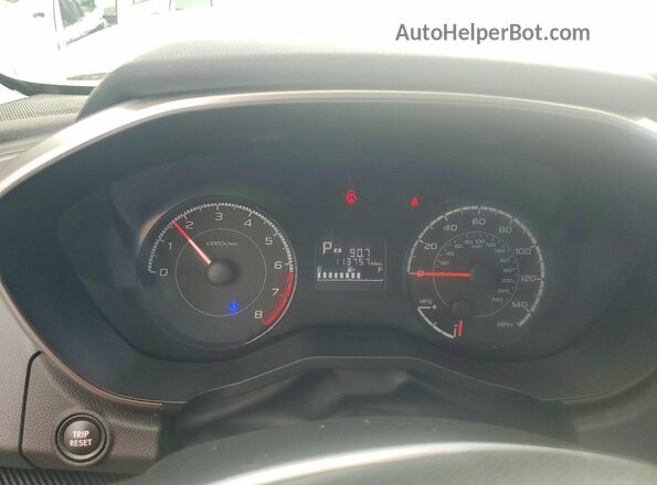 4S3GTAC67K3732509 2019 SUBARU IMPREZA White Vista del cuadro de instrumentos
