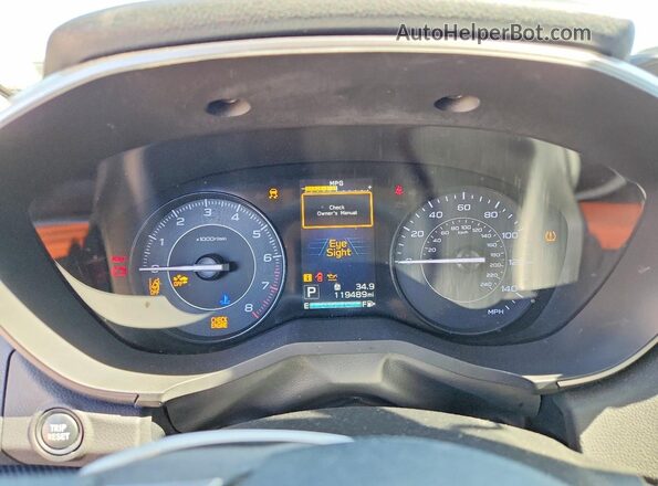 4S3GTAD60H3722931 2017 SUBARU IMPREZA Silver Widok zestawu wskaźników