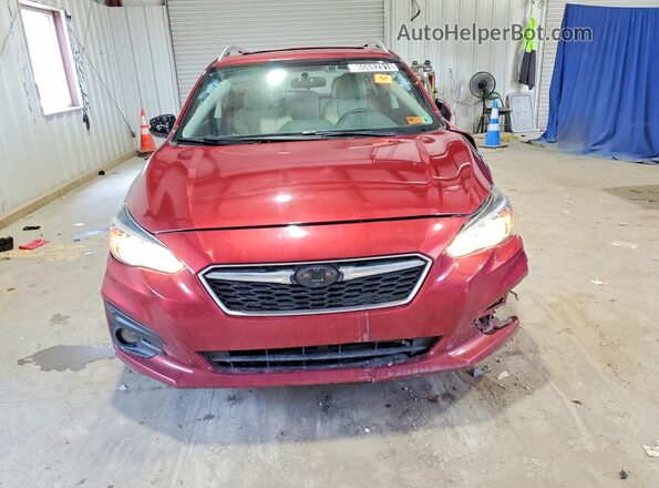 4S3GTAD60K3742488 2019 SUBARU IMPREZA Темно-бордовый Вид спереди