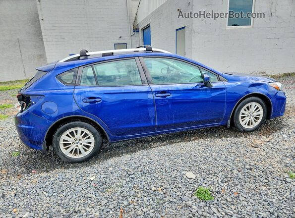 4S3GTAD62J3702170 2018 SUBARU IMPREZA Blue Tył prawy