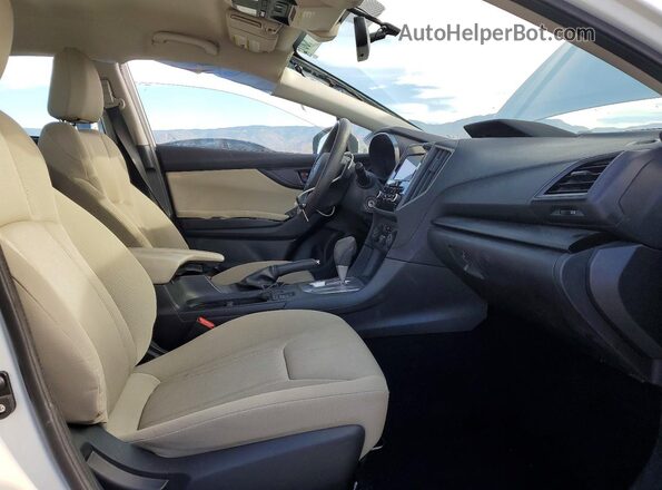 4S3GTAD62K3753234 2019 SUBARU IMPREZA White Vista interior delantera