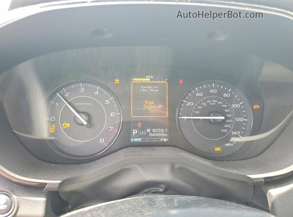 4S3GTAD62M3712847 2021 SUBARU IMPREZA White ხელსაწყოთა პანელის ხედი