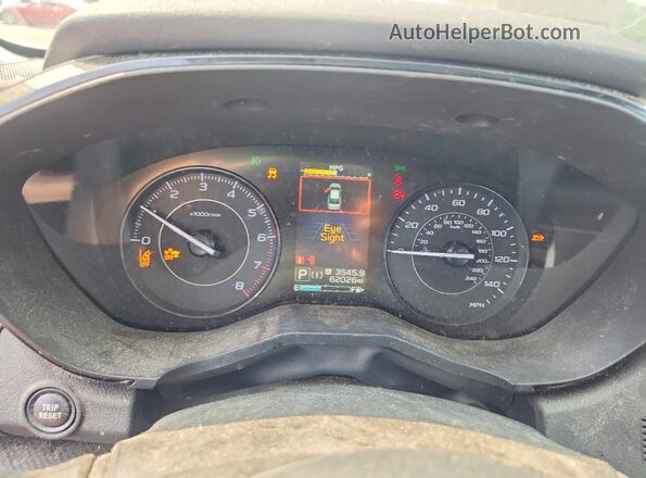 4S3GTAD63N3727603 2022 SUBARU IMPREZA Silver Вид щитка приладів