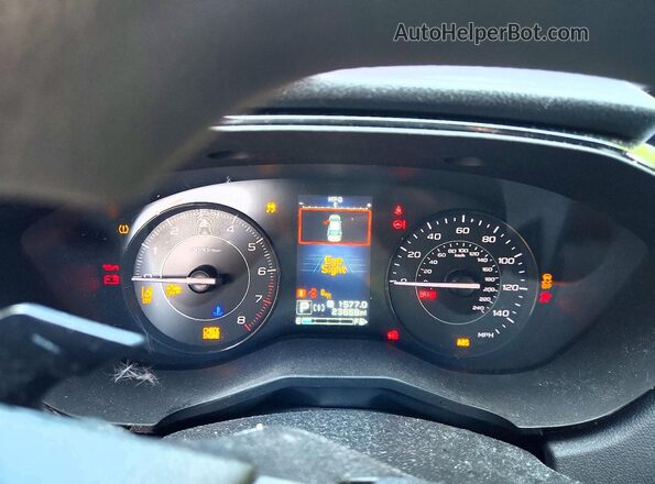 4S3GTAD63P3711226 2023 SUBARU IMPREZA Silver ხელსაწყოთა პანელის ხედი