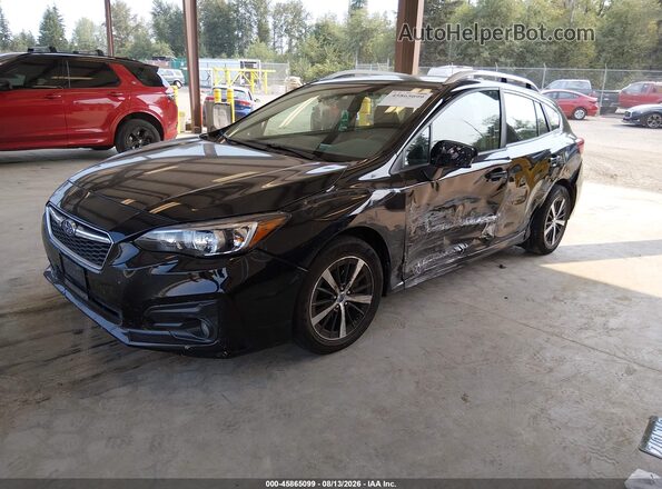 4S3GTAD64K3732921 2019 SUBARU IMPREZA Black Przód lewy