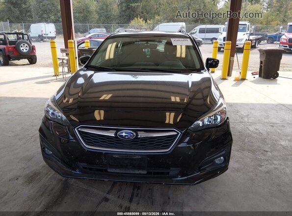 4S3GTAD64K3732921 2019 SUBARU IMPREZA Black Widok zestawu wskaźników