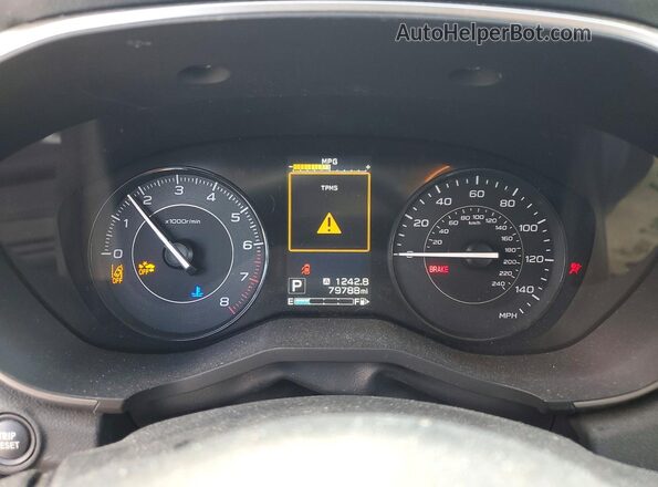 4S3GTAD65J3741030 2018 SUBARU IMPREZA White Vista del cuadro de instrumentos