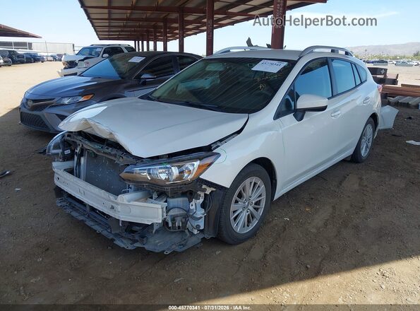 4S3GTAD65J3741089 2018 SUBARU IMPREZA White Առջևի ձախ երեք քառորդ տեսարան